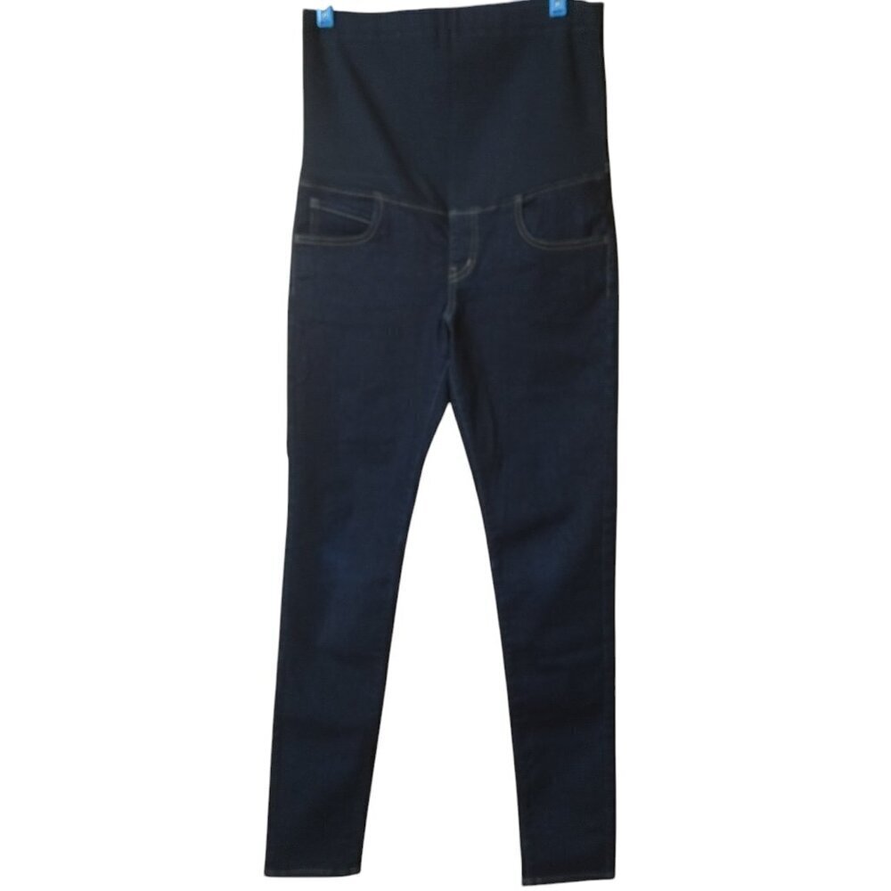 Uniqlo Maternity Size Small Blue Stretch Jeans Casual Pockets Comfort Classic
